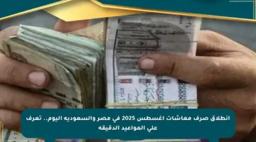 انطلاق صرف معاشات أغسطس 2025 في مصر والسعودية اليوم.. تعرف على المواعيد الدقيقة